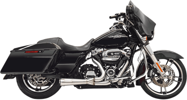Bassani Manufacturing 1F42R Short Road Rage 2-Into-1 Exhaust System - Chrome - sxspowersports