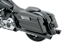 Bassani Manufacturing 1F46RB +P Stepped True-Duals Exhaust System - Black with Black Fluted End Caps - sxspowersports