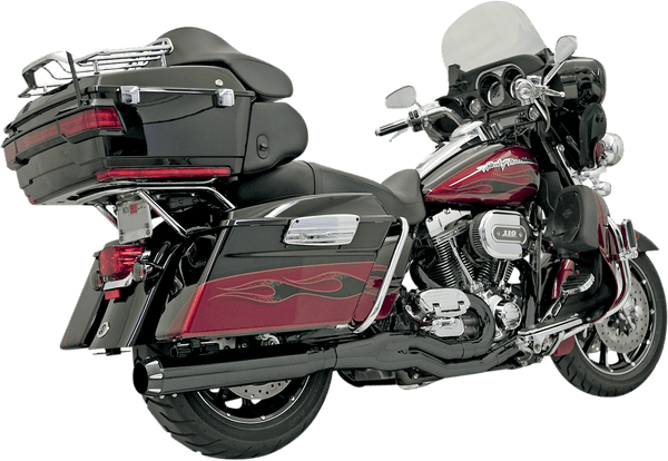 Bassani Manufacturing 1F51RB B4 Megaphone Exhaust System - Black - sxspowersports