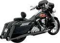 Bassani Manufacturing 1F56RB +P Stepped True-Duals B1 Exhaust System - Black with Black End Caps - sxspowersports