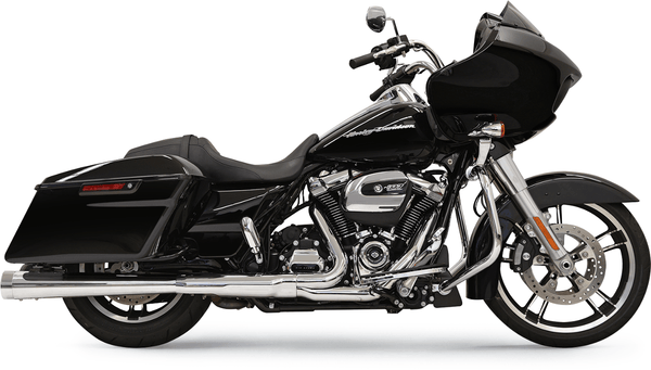 Bassani Manufacturing 1F57DNT5B 4in. DNT Megaphone Muffler with Acoustically Tuned Baffle - Black with Black End Cap - sxspowersports