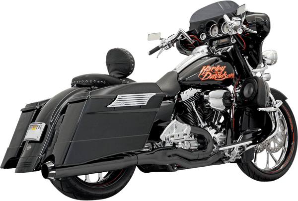 Bassani Manufacturing 1F59RB Pseudo Left Side Road Rage II B1 Muffler - Black Ceramic with Black End Cap - sxspowersports