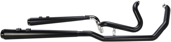 Bassani Manufacturing 1F66RB True Dual Down Under System with Megaphone Mufflers - Black - sxspowersports