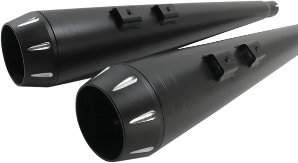 Bassani Manufacturing 1F66RB True Dual Down Under System with Megaphone Mufflers - Black - sxspowersports