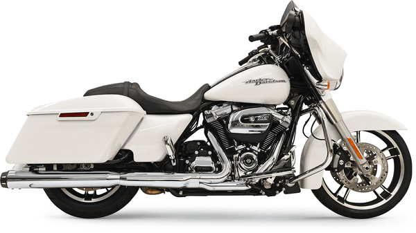Bassani Manufacturing 1F740 4in. Quick Change Slip-Ons - Chrome - sxspowersports