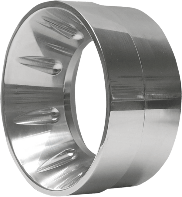 Bassani Manufacturing 1F740 4in. Quick Change Slip-Ons - Chrome - sxspowersports