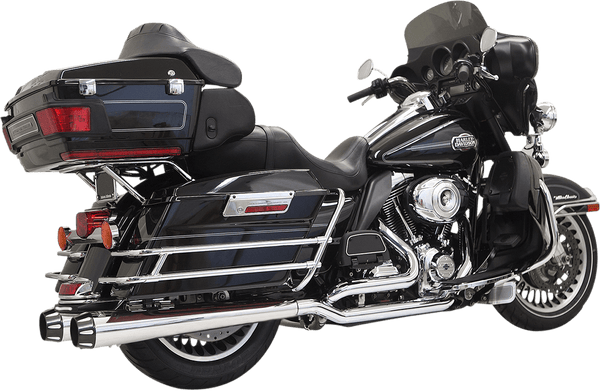 Bassani Manufacturing 1F76R True Dual Down Under System with Straight Can Mufflers - Chrome - sxspowersports