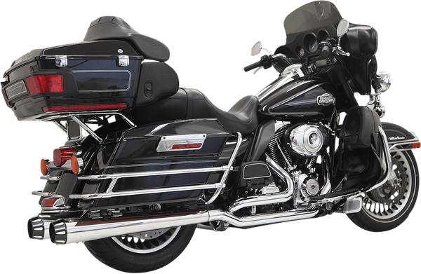 Bassani Manufacturing 1F76RB True Dual Down Under System with Straight Can Mufflers - Black - sxspowersports
