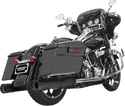 Bassani Manufacturing 1F7DNT5 4in. DNT Straight Can Muffler with Acoustically Tuned Baffle - Chrome with Black Polished End Cap - sxspowersports