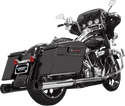 Bassani Manufacturing 1F7DNT5B 4in. DNT Straight Can Muffler with Acoustically Tuned Baffle - Black with Black End Caps - sxspowersports