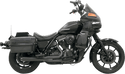 Bassani Manufacturing 1FXRFB Road Rage 2:1 Short Megaphone Exhaust System - Black - sxspowersports