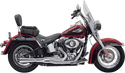 Bassani Manufacturing 1S12R Road Rage II Mega Power Exhaust System - Short Chrome Megaphone with Black Fluted End Cap - sxspowersports