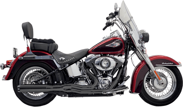 Bassani Manufacturing 1S18R Road Rage II B1 Power Exhaust System with Heat Shields - Chrome with Black Fluted End Cap - sxspowersports
