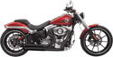 Bassani Manufacturing 1S24D Pro Street Exhaust System with Heat Shields - Turn-Out - Chrome - sxspowersports