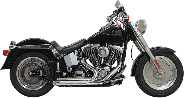 Bassani Manufacturing 1S24DB Pro Street Exhaust System with Heat Shields - Turn-Out - Black - sxspowersports
