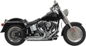 Bassani Manufacturing 1S33DB Pro Street Exhaust System with Heat Shield - Turn-Out Cut - Black - sxspowersports