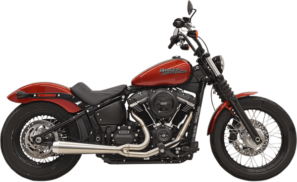 Bassani Manufacturing 1S62SS Road Rage III 2-Into-1 Exhaust System - Stainless with Partial Stainless Steel Heat Shields - sxspowersports