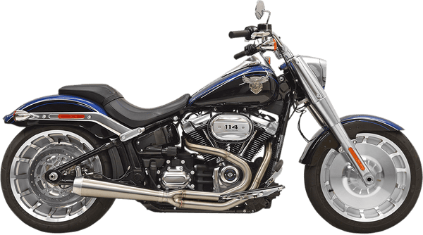 Bassani Manufacturing 1S62SS Road Rage III 2-Into-1 Exhaust System - Stainless with Partial Stainless Steel Heat Shields - sxspowersports