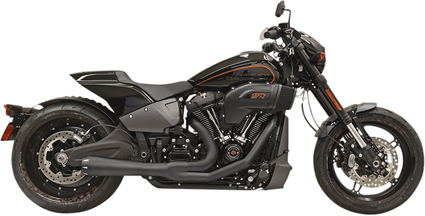 Bassani Manufacturing 1S72R Road Rage 2-Into-1 Exhaust System - Chrome with Full Chrome Heat Shields - sxspowersports