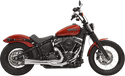 Bassani Manufacturing 1S72R Road Rage 2-Into-1 Exhaust System - Chrome with Full Chrome Heat Shields - sxspowersports