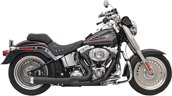 Bassani Manufacturing 1S72R Road Rage 2-Into-1 Exhaust System - Chrome with Full Chrome Heat Shields - sxspowersports