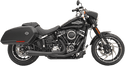 Bassani Manufacturing 1S72R Road Rage 2-Into-1 Exhaust System - Chrome with Full Chrome Heat Shields - sxspowersports