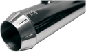 Bassani Manufacturing 1S72RB Road Rage 2-Into-1 Exhaust System - Black with Full Black Heat Shields - sxspowersports