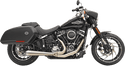 Bassani Manufacturing 1S72SS Road Rage III 2-Into-1 Exhaust System - Stainless with Partial Stainless Steel Heat Shields - sxspowersports