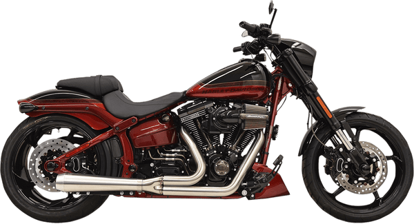 Bassani Manufacturing 1S72SS Road Rage III 2-Into-1 Exhaust System - Stainless with Partial Stainless Steel Heat Shields - sxspowersports