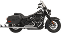Bassani Manufacturing 1S76E-36 True Duals with 36in. Fishtail Mufflers - No Baffle - Chrome - sxspowersports
