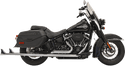 Bassani Manufacturing 1S76E-39 True Duals with 39in. Fishtail Mufflers - No Baffle - Chrome - sxspowersports