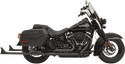 Bassani Manufacturing 1S76EB39 True Duals with 39in. Fishtail Mufflers - No Baffle - Black - sxspowersports