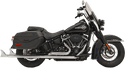 Bassani Manufacturing 1S86E-33 True Duals with 33in. Fishtail Mufflers - No Baffle - Chrome - sxspowersports