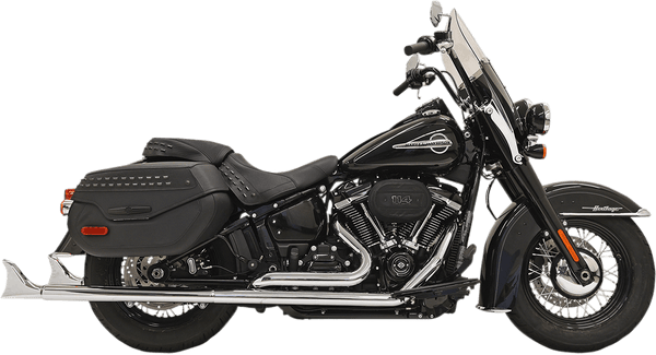 Bassani Manufacturing 1S86E-33 True Duals with 33in. Fishtail Mufflers - No Baffle - Chrome - sxspowersports
