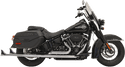 Bassani Manufacturing 1S86E-33 True Duals with 33in. Fishtail Mufflers - No Baffle - Chrome - sxspowersports