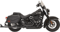 Bassani Manufacturing 1S86EB33 True Duals with 33in. Fishtail Mufflers - No Baffle - Black - sxspowersports
