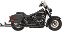 Bassani Manufacturing 1S86EB39 True Duals with 36in. Fishtail Mufflers - No Baffle - Black - sxspowersports
