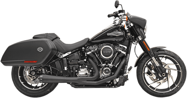 Bassani Manufacturing 1S91R Road Rage 2-Into-1 Exhaust System - Chrome with Full Chrome Heat Shields - sxspowersports