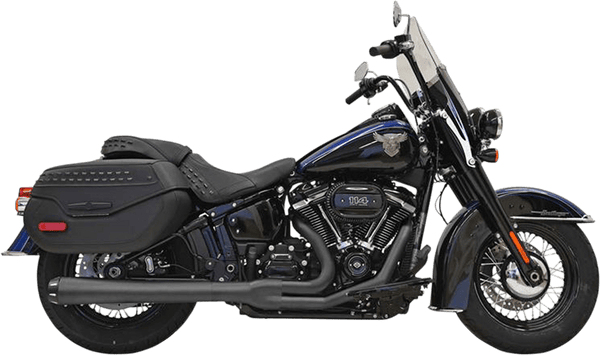 Bassani Manufacturing 1S91R Road Rage 2-Into-1 Exhaust System - Chrome with Full Chrome Heat Shields - sxspowersports