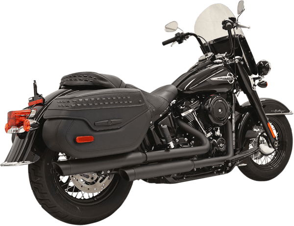 Bassani Manufacturing 1S93SB 2-Into-2 Staggered Exhaust System - Black - sxspowersports