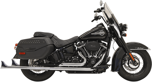 Bassani Manufacturing 1S96EB36 True Duals with 36in. Fishtail Mufflers - with Baffle - Black - sxspowersports