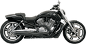 Bassani Manufacturing 1V18R Road Rage II B1 Power Exhaust System with Heat Shields - Chrome with Black End Cap - sxspowersports