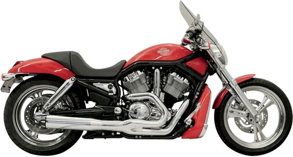 Bassani Manufacturing 1V38RB Road Rage II B1 Power Exhaust System with Heat Shields - Black Ceramic with Black End Cap - sxspowersports