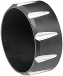 Bassani Manufacturing 1X27SB 3in. Firepower Slip-Ons - Black Billet Slash-Cut End Cap - Chrome - sxspowersports