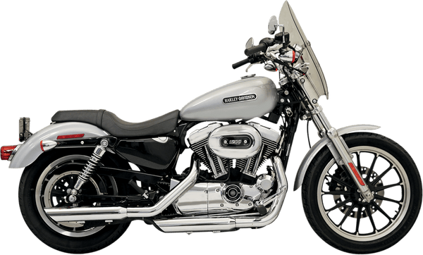 Bassani Manufacturing 1X27SBB 3in. Firepower Slip-Ons - Black Billet Slash-Cut End Cap - Black - sxspowersports