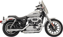 Bassani Manufacturing 1X27TB 3in. Firepower Slip-Ons - Black Billet End Cap with Contrasting Flutes - Black - sxspowersports