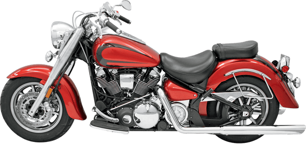 Bassani Manufacturing 31117B 3in. Slip-Ons with 2in. Baffles for Bassani Header Pipes - Slash Down - Chrome - sxspowersports