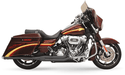 Bassani Manufacturing FLH-737B Road Rage 2:1 Long Megaphone Exhaust System - Black - sxspowersports