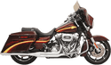 Bassani Manufacturing FLH-737B Road Rage 2:1 Long Megaphone Exhaust System - Black - sxspowersports