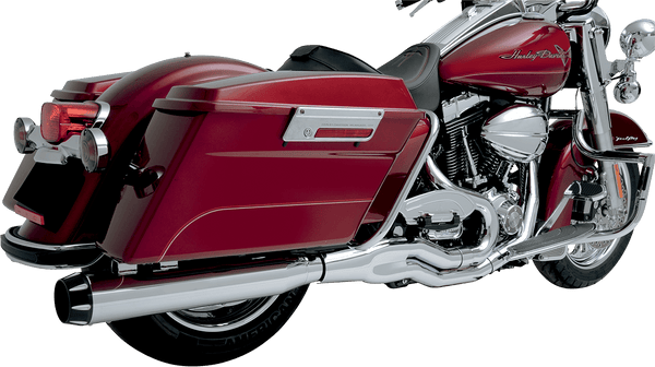 Bassani Manufacturing FLH-777 Road Rage II B1 Power Exhaust System with Heat Shields - Chrome with Polished End Cap - sxspowersports